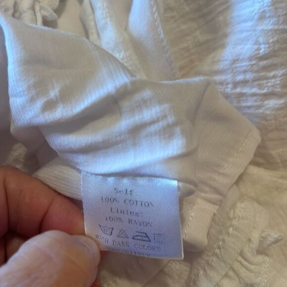 Girl and the Sun White Camomile Crop Top, Size Small - Picture 11 of 11